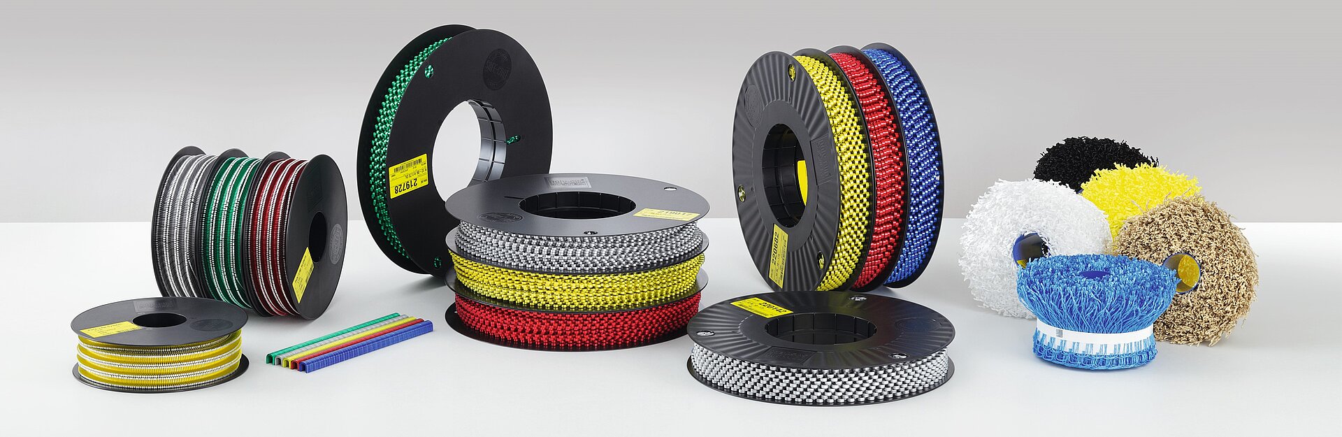 Clips on a reel